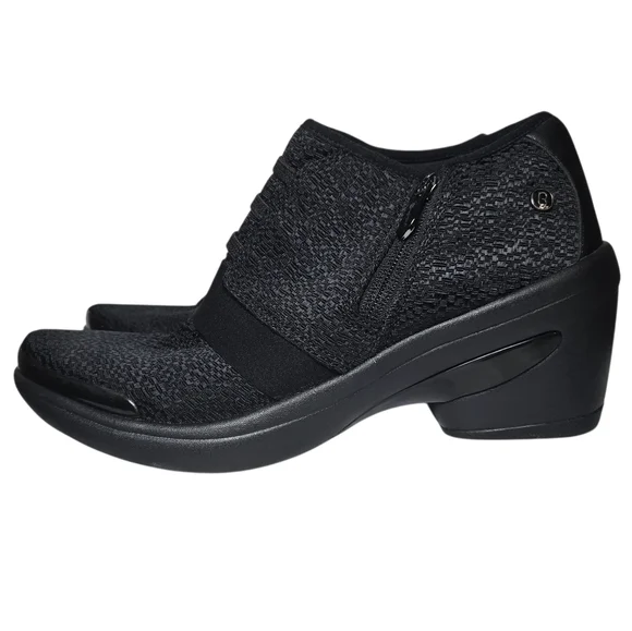 Bzees Enlighten Everyday Black Textured Slip On Booties Shooties Size 8.5 - Picture 5 of 14